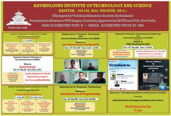 Webinars, STTPs and Quizzes conducted during Covid-19 lockdown