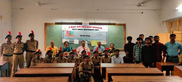 Quit India Movement Day Celebration by NCC Unit on 8th August 2022