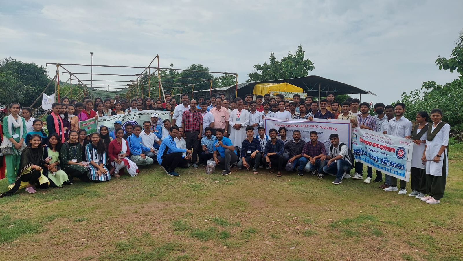 Seed Plantation Program held at Narayana Tekdi by KITS, Ramtek, on 10th  July 2022 